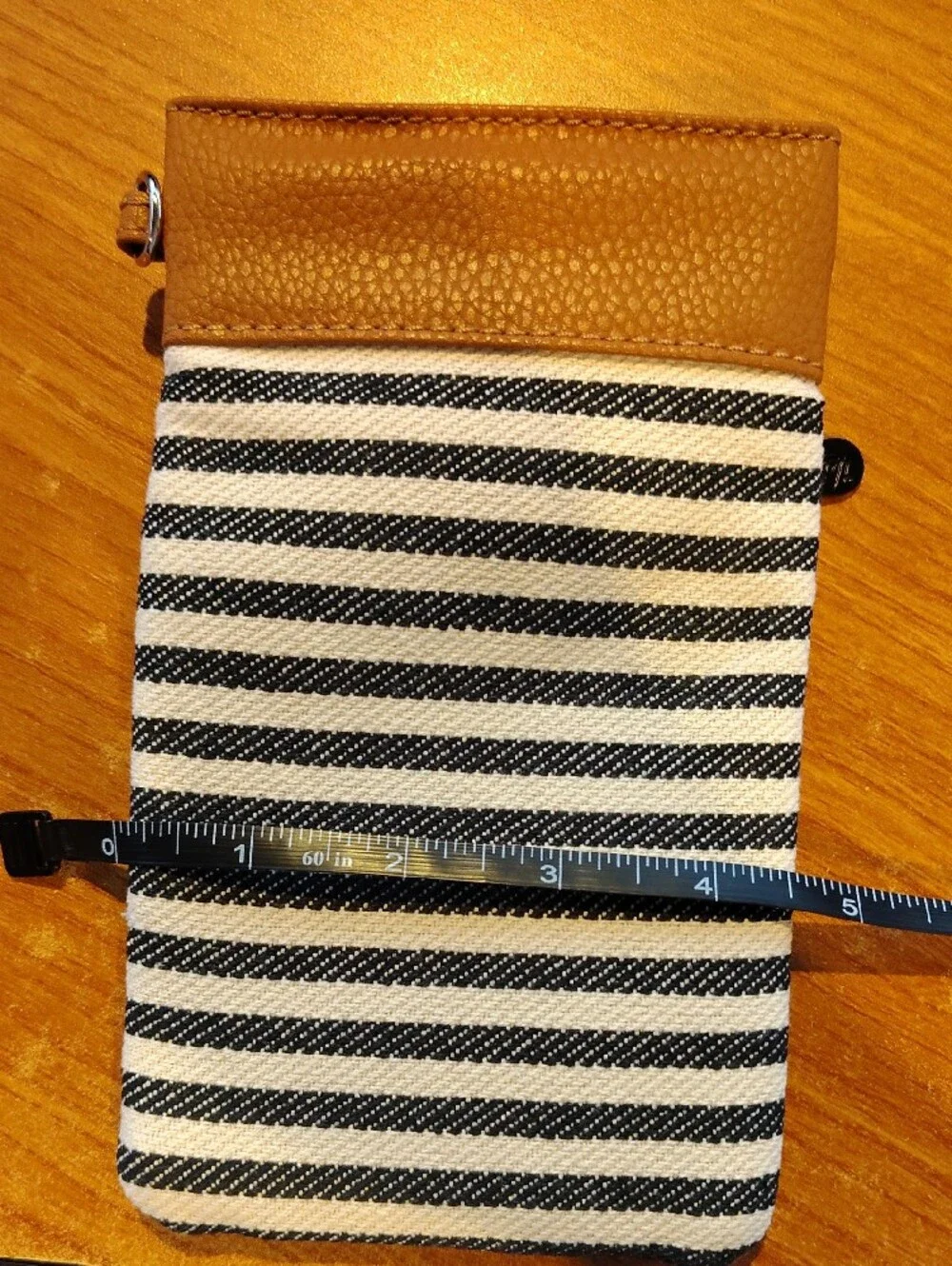 thirty-one Pink and White Twill Stripe Sunglass Case